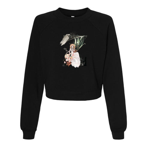 BELLA CANVAS WOMEN'S CROPPED FLEECE PULLOVER 7505